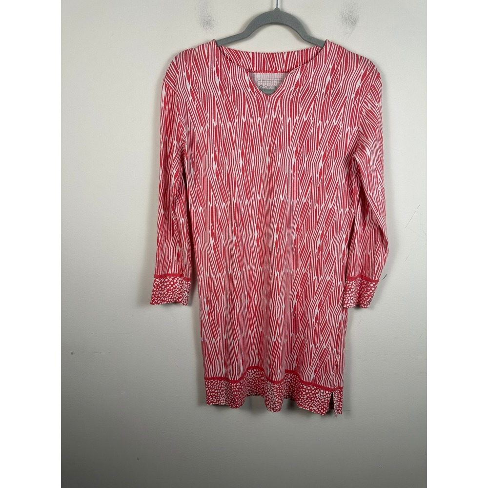 Coolibar Tunic Tops Women S Red Black White Excellent Bundle 2 UPF 50+ Geometric - Picture 7 of 11